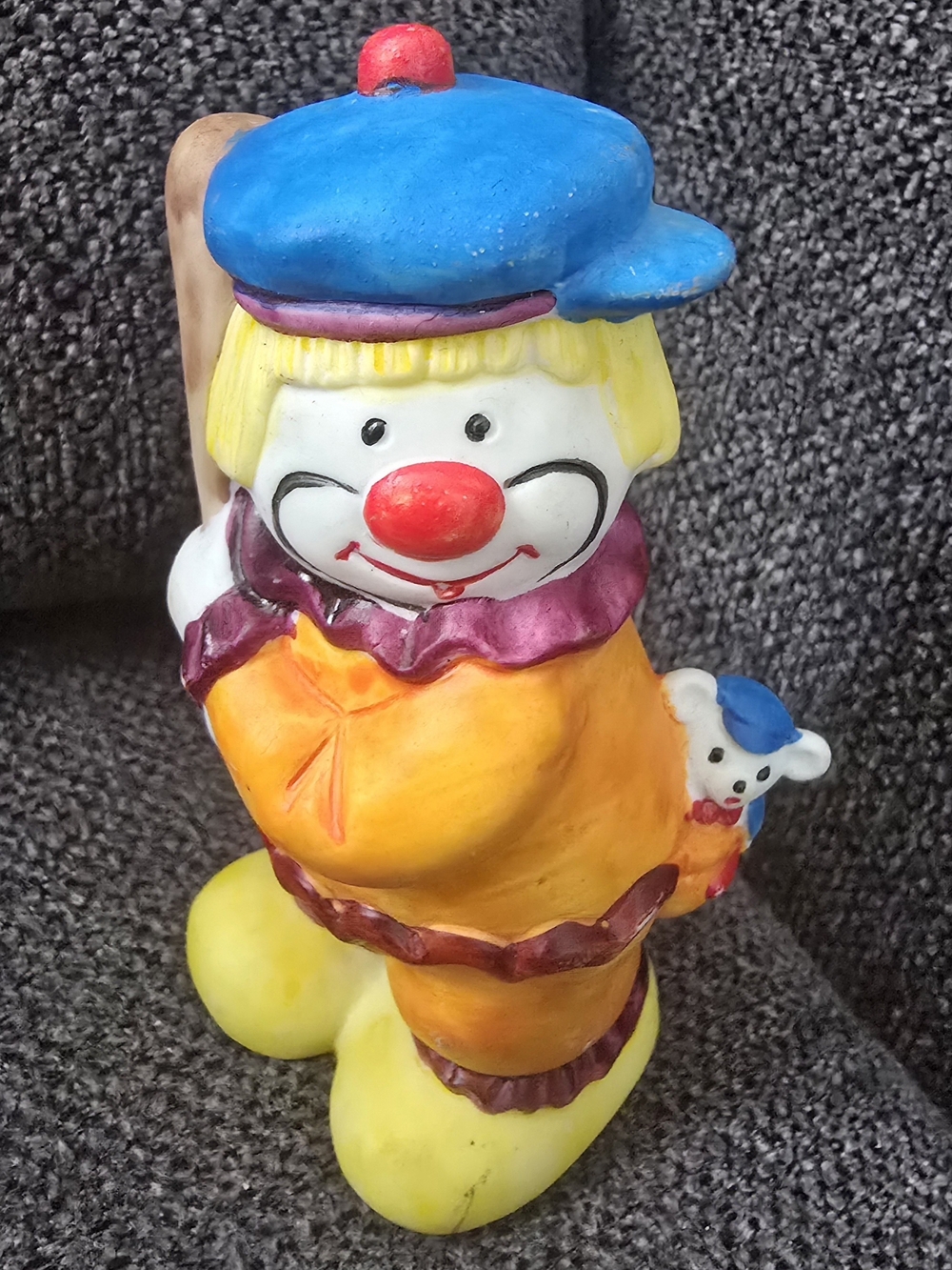 Vintage Baseball Clown Figurine